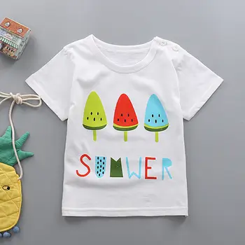 Copii T-shirt pentru Baieti Maneca Scurta de Desene animate T-Shirt Bumbac Fete de Imprimare Haine Copii Băiat de Vară Casual, Haine Copil Topuri