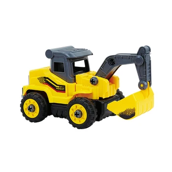 Copiii 2.4 G 4CH Asamblare DIY RC Excavator Buldozer Construcțiilor de Mașini de Jucărie Puzzle Copii Jucarii Educative pentru Copii Cadouri