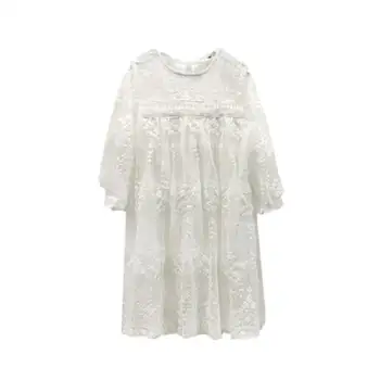 Copiii albe elegante rochii din dantela pentru fete partid rochie de printesa pentru copii de toamna haine de primăvară copilul fata de toamna rochii de 5~16Year