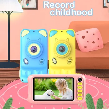 Copiii aparat Foto Digital FULL HD 1080P 32GB Card de Memorie de Lungă de așteptare Copilul cameră Video, cadouri pentru Copii