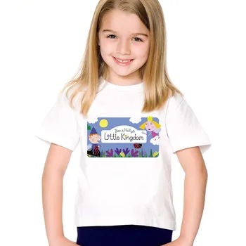 Copiii de Imprimare de Desene animate Ben Si Holly Britanie Amuzante tricouri Copii Drăguț de Vară Tee Topuri Casual Haine pentru Copii Pentru Baieti/Fete