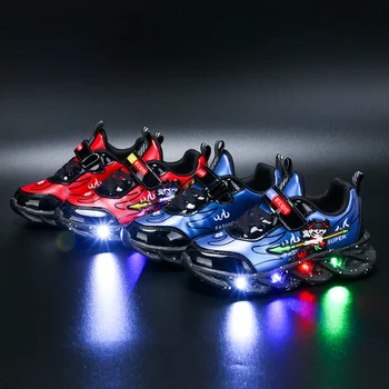 Copiii Luminos Tenisi Copii Pantofi sport pentru Baieti, Fete Usoare, Confortabile, Pantofi Fete Baieti LED iluminat Pantofi