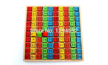 Copiii Montessori Jucarii din Lemn 9*9 Tabel de Multiplicare Matematica Jucărie 10*10 Figura Bloc Copilul Invata de Învățământ Resurse Didactice