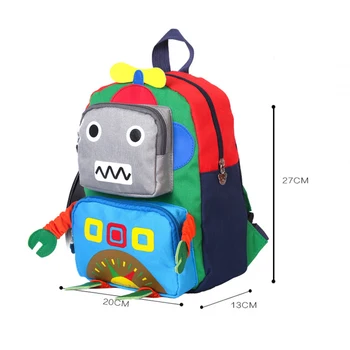 Copil Drăguț De Pluș Rucsac Robot Rucsac De Stocare Școală De Învățare În Aer Liber Geanta De Voiaj Gustare Bomboane De Jucarie Sac De Depozitare Copii Cadou De Student