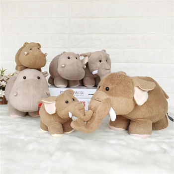 Copil drăguț Jucărie de Pluș Lungime 20cm, Inaltime 15cm Drăguț Nas Lung Figurina Elefant Hippo Jucărie de Pluș Ziua de nastere Cadou de Crăciun