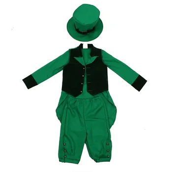 Copil Irlandez Costume de St. Patrick ' s Day Costum Verde Costum de Elf pentru Copii Cadou de Ziua de nastere Băiat Scenă de Carnaval Patrick Petrecere Cosplay Seturi