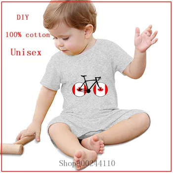Copil nou-născut Body Haine de Vară pentru Băieți și Fete Canada Flag Ciclism Maneca Scurta din Bumbac Haine pentru Sugari, Costume de 3-24M Copii Cadouri