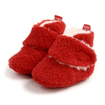 Copil Nou-Născut Băiat Fată Infant Toddler Cizme Pantofi Casual Copii Zăpadă Botine Cizme De Blana De Iarnă Caldă Stilul Copii Pantofi Cu Barete