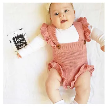 Copil Nou-Născut Fată Tricotate Haine Copii Baieti Salopetă Brand Salopeta 2019 De Toamna Pentru Copii Fete Salopetă De Bumbac Pentru Sugari Baby Girl Vladan