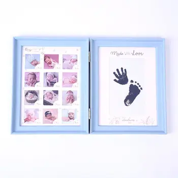 Copil nou-născut Hand Foot Pad de Cerneală de Imprimare Sugari Lună Plină Varsta de Creștere Rama Foto P31B
