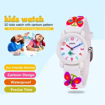 Copilul 3D Butterfly Silicon Impermeabil Ceas Pentru Fata Cadou pentru Copii Ceasuri