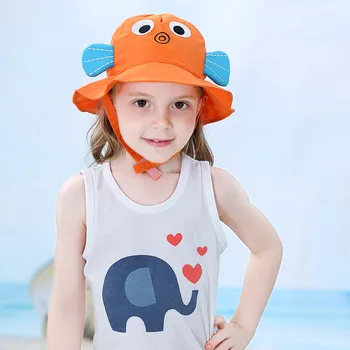 Copilul Copilul de Animale Personaj de Desene animate Palarie de Soare Drăguț Plaja Pălărie de protecție Solară UPF 50+ Fată Băiat Pălărie