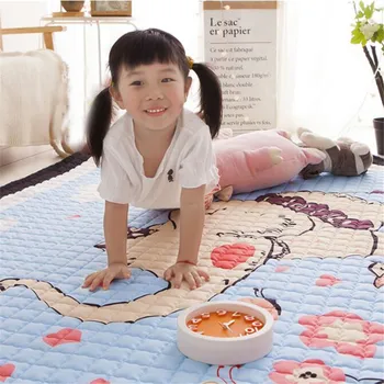 Copilul Crawling Mat Bumbac Saltea pentru Copii Covoare antiderapante pentru Covoare Dormitor Lavabil Dezvoltarea Activității Pătură Joc de Interior Pad