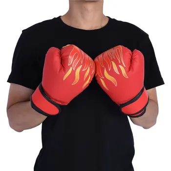 Copilul de Box Mănuși de Luptă din Piele PU Muay Thai Sparring Stantare Kickboxing Grappling saci de Nisip Mănuși Roșii