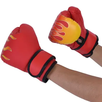 Copilul de Box Mănuși de Luptă din Piele PU Muay Thai Sparring Stantare Kickboxing Grappling saci de Nisip Mănuși Roșii