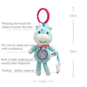 Copilul Sunătoare Telefoane Mobile Jucării Toddler Pat Agățat Jucării Pentru Nou-Nascuti Pat Moale Bell Animale Muzicale Montessori Mobil Iepure Sunătoare Cadou