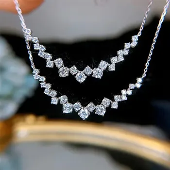 Coreea de Simulat Diamant Farmecul Femei Colier din argint 925 Dragoste Cadou de Ziua Ocazie Formale Petrecere Pandantiv Colier Bijuterii