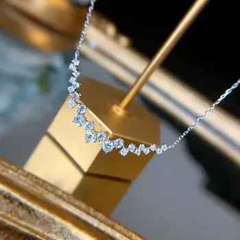 Coreea de Simulat Diamant Farmecul Femei Colier din argint 925 Dragoste Cadou de Ziua Ocazie Formale Petrecere Pandantiv Colier Bijuterii