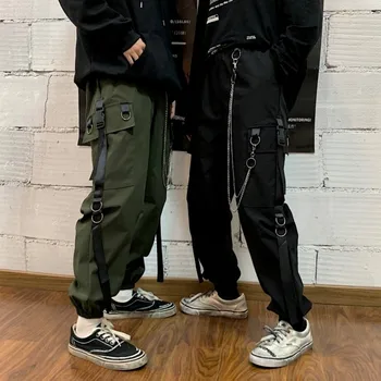 Coreea de talie mare pentru femei glezna-lungime imbracaminte pantaloni femei hip hop stil casual pantaloni elevii cuplu largi de trening