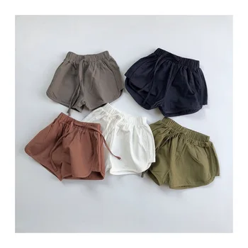 Coreea de Îmbrăcăminte pentru Copii de Vară 2020 Noi pentru Copii de Culoare Solidă Talie pentru Copii pantaloni Scurți Casual Multi-Culoare coreean Pantaloni Fierbinte