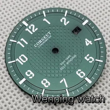 CORGEUT 34mm steril dial watch dial luminos pentru NH35 NH36 circulație