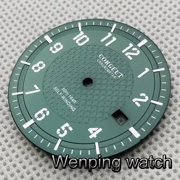 CORGEUT 34mm steril dial watch dial luminos pentru NH35 NH36 circulație
