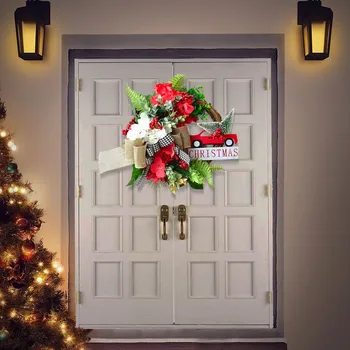 Coroană de crăciun Ușa Flori de Vacanță Ușa din Față Agățat Decoratiuni Creative de Crăciun Agățat Decor decoracion hogar