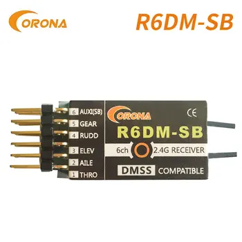 Corona R6DM 6 Canal JR DMSS Compatibil 2,4 ghz Receptor RC