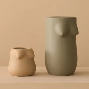 Corpul Vaze din Ceramica de Arta Corp Nud de Femeie Manual de Abstract Uscate Ghiveci Acasa TV Cabinet Desktop Camera de zi Accesorii