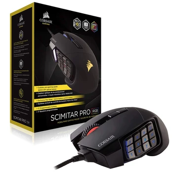 Corsair Gaming™ Scimitar PRO RGB MOBA/MMO PC Gaming Mouse Optic 12000 DPI Cheie Slider Butoane Mecanice 4 Zone RGB