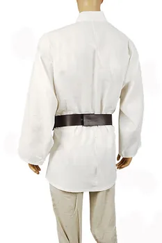 Cosplay Costum Star Luke Skywalker Tunica Cosplay Costum Set Complet Uniformă De Culoare Albă Halloween Femei Bărbați
