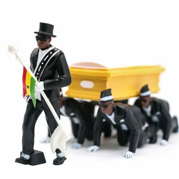 Cosplay Ghana Dans Pallbearers Sicriu De Dans Figura De Acțiune Înmormântare Dans Echipa De Afișare Accesorii Amuzante