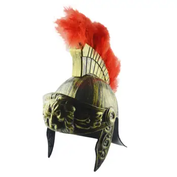 Cosplay Mascarada Casca De Plastic Samurai Casca Spartan Pălărie Medieval Roman Antic De Epocă Casca Cu Pene Leu Capac