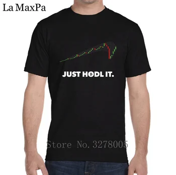 Costum pentru Bărbați T-Shirt Respirabil Doar Hodl Pentru Bărbați Noutate Camisetas Hombre Vara Bitcoin Euro Dimensiune Cryptocurrency Hiphop
