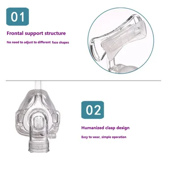 CPAP Mașină Masca Nazala Cu articole de acoperit capul Pentru Apnee in Somn Anti Sforait Soluție de Tratament Oxygenerator Conectați Furtunul Si Fata