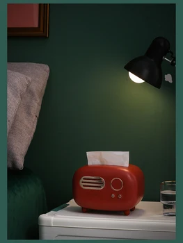 Creativ Retro Radio Caseta De Țesut Lumină Living De Lux Acasă Șervețel Cutie
