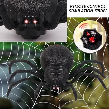 Creative Control de la Distanță de Simulare Spider Glumă Jucărie Jucărie Spider Control Alpinism de la Distanță RC Păianjen Înfricoșător Decor de Halloween U5F7