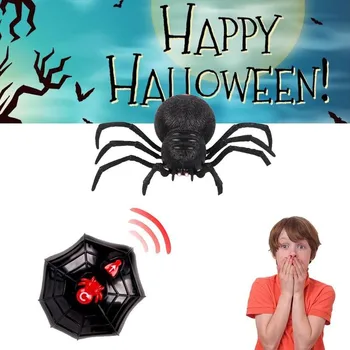 Creative Control de la Distanță de Simulare Spider Glumă Jucărie Jucărie Spider Control Alpinism de la Distanță RC Păianjen Înfricoșător Decor de Halloween U5F7