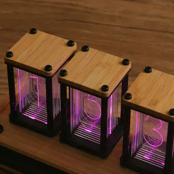 Creative LED-uri RGB 6 Bit Glow Ceas Digital Tub Nixie Clock Kit DIY Electronice Retro Ceas de Birou Cronometru Masa Penisul