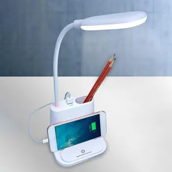 Creative Masă Pliantă Lampa LED-Suport pentru Pix de Încărcare Telefon Mobil Lampa de Birou Lumina de Noapte ochelari de Protecție Lampă de Lectură pentru Elevi