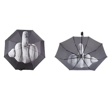 Creative Rece Degetul Mijlociu Umbrela de Ploaie Femei Umbrelă de soare barbati Umbrela Impact Umbrele TQ