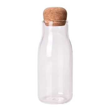 Creative Sticlă Borosilicată Mare De Depozitare Lapte Sticle De Bucatarie Acasă Temperatură Înaltă Cu Capac Condiment Băuturi Depozitare Sticle