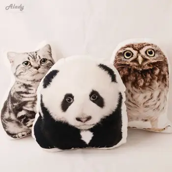 Creator de Desene animate 3D Perna Panda Drăguț/Owl/Pisică/Câine, pui de Somn Perna de Companie Auto Pernă de Pluș Canapea Scaun Perna Decor Acasă Textile
