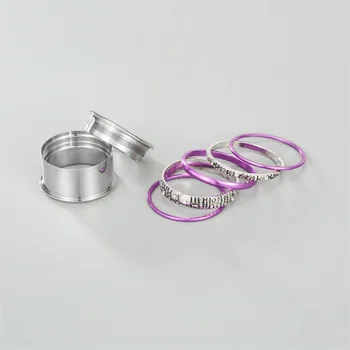 Cremo oțel Titan de Cotitură Inele Pentru femei Combinație Umplut Interschimbabile Spinner Ring Femme Bijoux Face Provizii