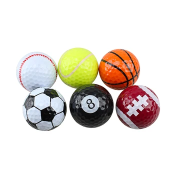 Crestgolf 6Pcs Practică Mingi de Golf, cu Două Straturi Mini Golfballen Consumabile Cadou