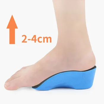 Creșterea înălțime Branțuri Pentru Pantofi Bărbați Femei Sport Insoles Crescut Pad 2-4cm Insertii de Pantofi Perna Suport Arc Ortopedice Pu