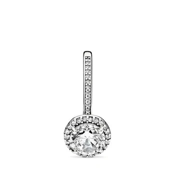 Cristal Autentic 925 de Argint Sterlină Femei Inele Rotunde Strălucire Halo Inele pentru Femei Engagemen Aniversare DIY Bijuterii cadou