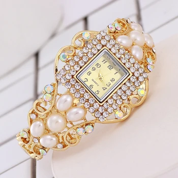 Cristal Pătrat Ceas De Aur Femei De Lux Brățară Sclipitoare Loial Diamant Cadou Elegant 2020 Cuarț Rochie Ceas Bijuterii De Moda Reloj