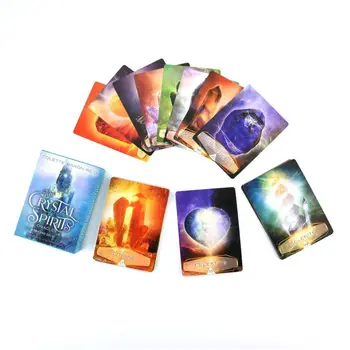 Cristal Spiritele Oracole 58 de cărți și Ghid Complet de limba engleza carti de Tarot Carti de Joc Petrecere de Familie Tabla de Joc Dropshipping