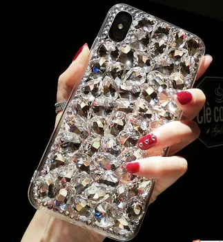 Cristal Stras Caz Pentru Xiaomi 9T 9T Pro Redmi Nota 8 8pro cazuri Funda Coque Telefon Kilifi Piatra de Cristal Bling Diamant Caja